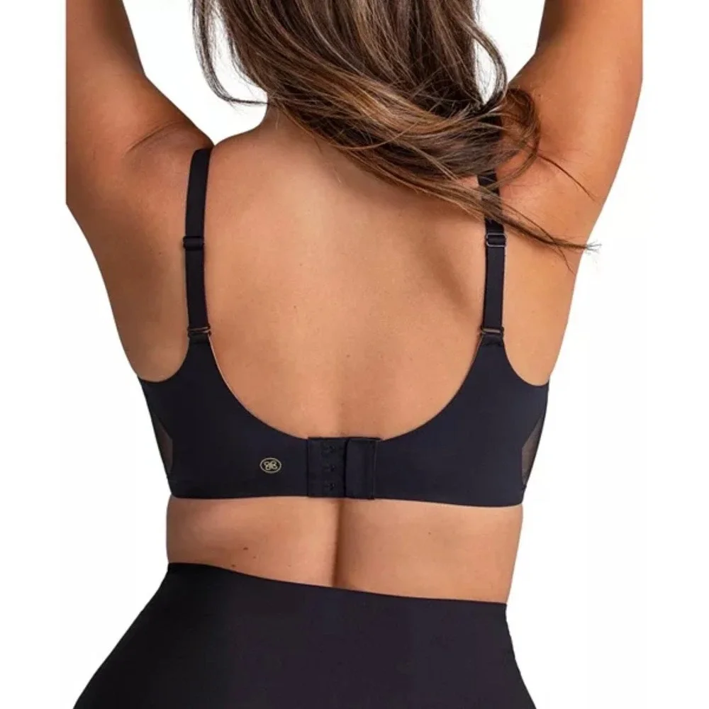 HoneyLove Crossover Bra Women's Large Black Wireless Comfort